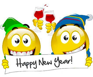 Happy New Year with wine