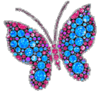 blue butterfly animation