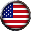 United States Of America Flag button clipart