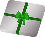 Christmas present ribbon