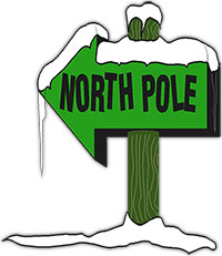 North Pole sign