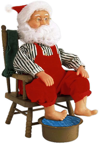 santa sitting