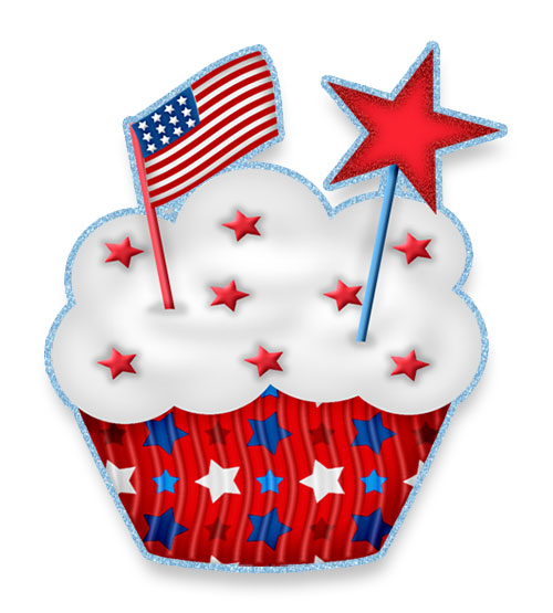 patriotic cupcake