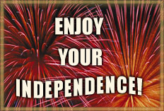 enjoy your independence with fireworks