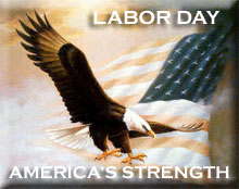 Labor Day America's Strength of an eagle
