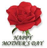 red rose happy mothers day clipart