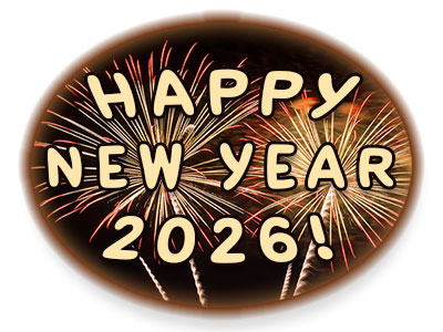 oval Happy New Year