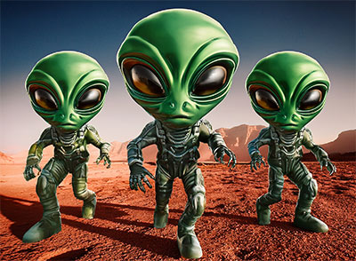 green aliens