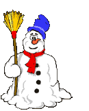 happy snowman animated