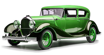 green car