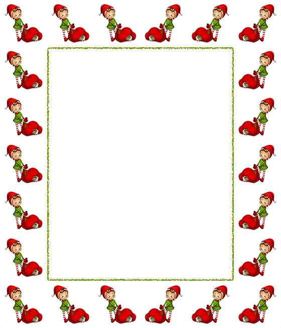 Free Christmas Border Clipart - Frames - Borders