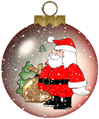 ornament animation Santa