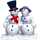 Mr. and Mrs> Snowman