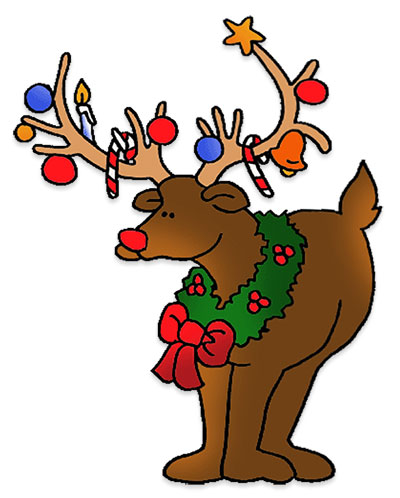 a decorated Rudolph