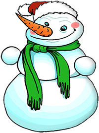 jolly happy snowman