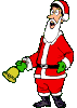 Santa ringing his Christmas bell
