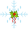 snowflake animated with holly