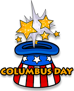Columbus Day with stars
