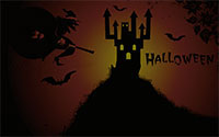 Halloween witch background