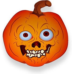 crazy jack-o'-lantern