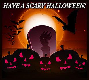 scary Halloween scene