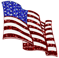 American Flag glitter