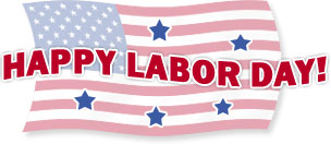 happy labor day with stars