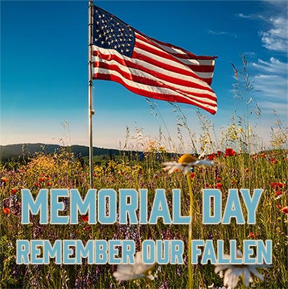 Memorial Day flag