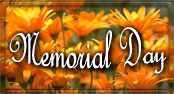 Memorial Day with yellow flowers
