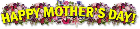 happy mothers day with flowers