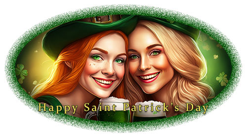 Irish women celebrating