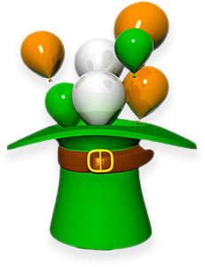 Irish hat balloons