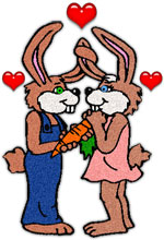 rabbits in love