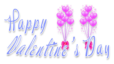 Happy Valentine's Day balloons